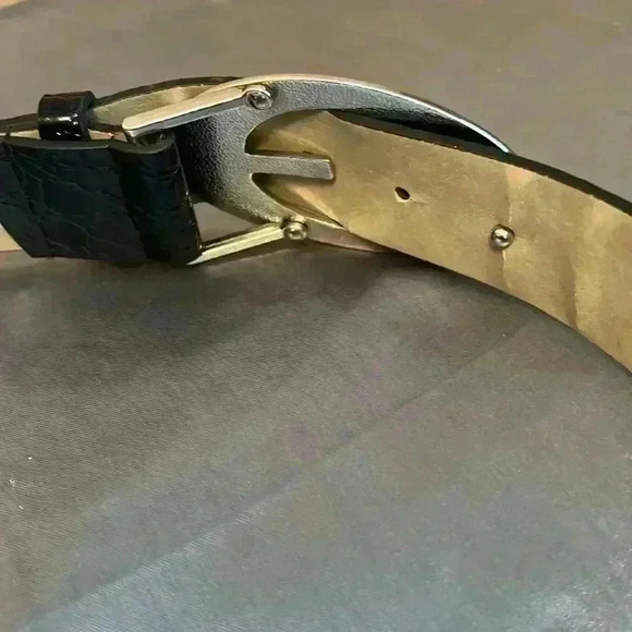 Guess Black Embossed  Belt - Picture 5 of 14